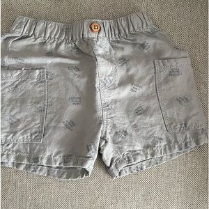 Zara baby shorts with cool summer motif